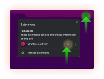 Pin WhatMoviesStream extension